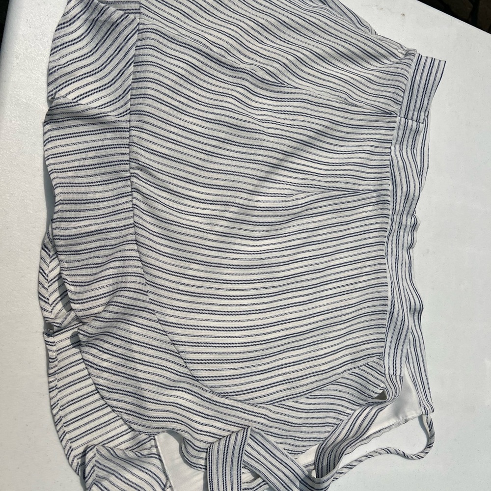 Lulu's Blue and White Striped Skirt